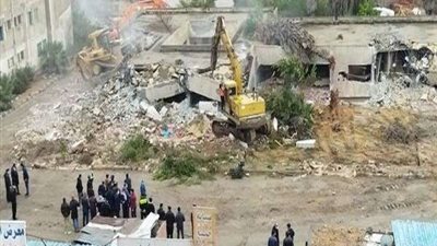 جهاز 6 أكتوبر يزيل التعديات على أرض 