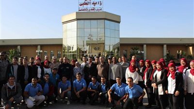 جولة لكلية تربية رياضية بنين بمركز زايد الطبي للتأهيل