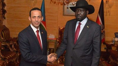 سفير مصر الجديد في چوبا يقدم أوراق اعتماده للرئيس الجنوب سوداني