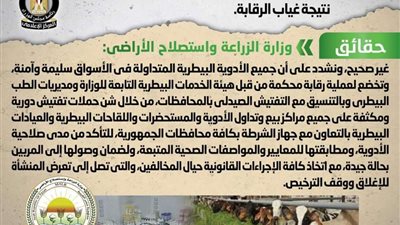 حقيقة انتشار أدوية بيطرية مغشوشة في الأسواق نتيجة غياب الرقابة