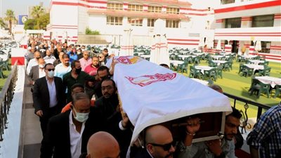 عاجل.. تشيع جثمان جلال إبراهيم من داخل نادي الزمالك (صور )