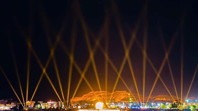المهندس محمد عطية يتولى التصميم والإشراف على ديكور افتتاح طريق الكباش