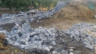 زراعة المنوفية: إزالة فورية لحالة تعدي على الأرض الزراعية بقويسنا