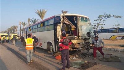 ارتفاع ضحايا حادث العلمين لـ 45 مصاب (التفاصيل بالأسماء)