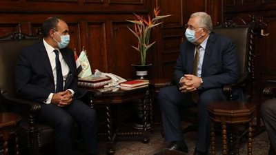 وزير الزراعة يلتقى مساعد وزير الخارجية في مستهل عمله سفيرا لمصر في بروكسل