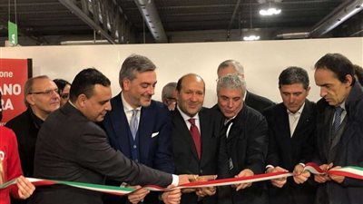 افتتاح الجناح المصري في معرض أرتجيانو دي فيرا