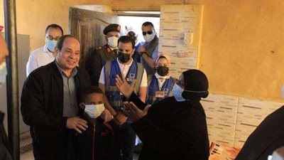 الرئيس السيسي يلبي استغاثة سيدة متضررة في اسوان