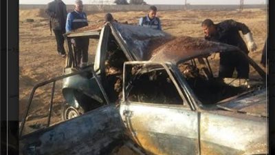 ضبط 3 أشخاص بينهم سيدة بتهمة اشعال النيران بسيارة بمدينة 6 أكتوبر