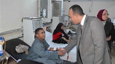 محافظ المنيا يوجه بالصيانة الدورية لمحطة مياه وحدة الغسيل الكلوي بمستشفى ملوي