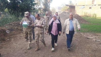 استمرار أعمال لجان الهيئة الهندسية بقرى تلا بالمنوفية