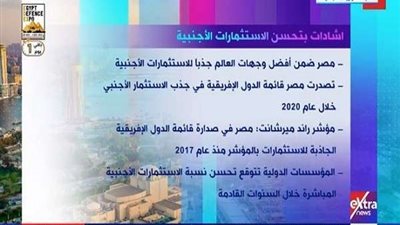 دول العالم تشيد بالدولة المصرية ضمن أفضل وجهات العالم الاستثمارية