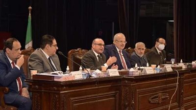 الخشت يستقبل وزير العدل في اجتماع مجلس جامعة القاهرة