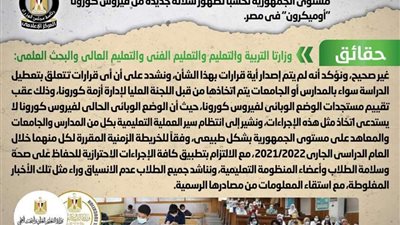 تعطيل  الدراسة بكافة المدارس والجامعات.. الحكومة توضح