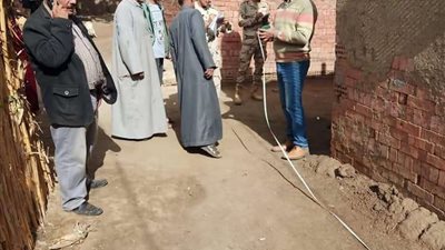 استمرار أعمال مطابقة الهيئة الهندسية بمركز ومدينة الشهداء