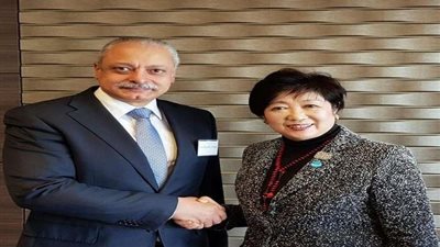 سفير مصر باليابان يلتقي مُحافظ طوكيو لبحث ترتيبات دورة الألعاب الأولمبية