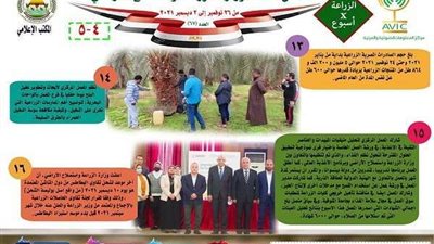 انفوجراف.. نتائج حصاد وزارة الزراعة فى أسبوع