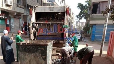 حملات نظافة مكبرة في المنوفية حفاظاً على المظهر الحضاري