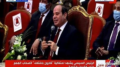 الرئيس السيسي يوضح من هو  مثله الأعلى في الحياة