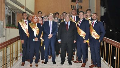 انطلاق فعاليات حفل تنصيب طلاب جامعة حلوان