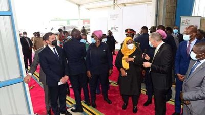 رئيسة تنزانيا تضع حجر الأساس للمدينة الصناعية المصريةElC