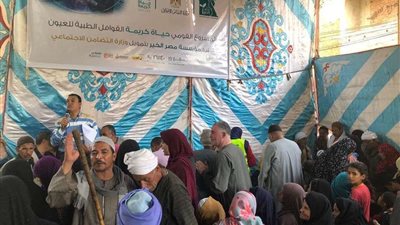 جامعة بنها تنظم قوافل متكاملة بقرية الأحراز بشبين القناطر