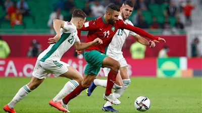 الشوط الأول.. التعادل السلبي يسيطر على مباراة الجزائر والمغرب في كأس العرب2021