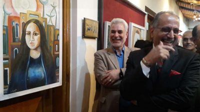 افتتاح معرض نقيب التشكيليين بمكتبة مصر