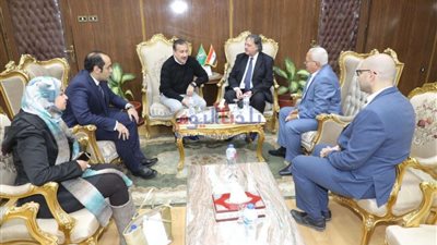 محافظ المنوفية يستقبل مسئولي 