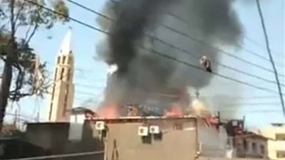 نشوب حريق في مصنع للطوب وإصابة رئيس وحدة الحماية المدنية