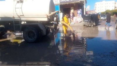 بالصور .. جهود محافظة مطروح لمواجهة الطقس السيء