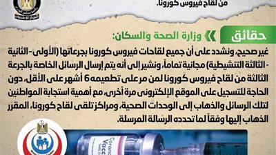 حقيقة صدور قرار بدفع مبالغ مالية مقابل الحصول على الجرعة الثالثة من لقاح فيروس كورونا