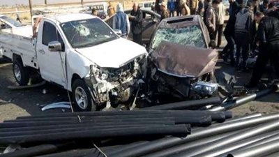 إصابة 12 شخص في حادث تصادم سيارة ملاكى فى الإسماعيلية