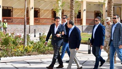 السيسي يتفقد جامعة الملك سلمان الدولية بشرم الشيخ