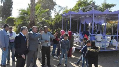 محافظ المنيا يتفقد الحديقة الدولية ضمن متابعة المشروعات الخدمية