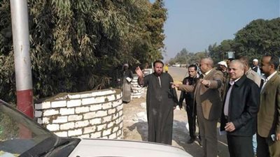 تطوير مداخل القرى ورفع المخلفات بمركز ملوي بالمنيا