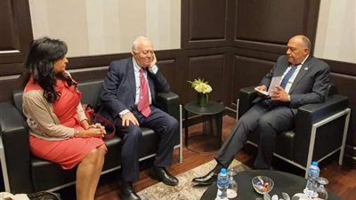 على هامش منتدى شباب العالم.. وزير الخارجية يلتقي الممثل السامي لتحالف الأمم المتحدة للحضارات