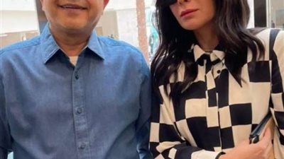 هنيدى يروج لفيلمه الجديد مع منى زكى