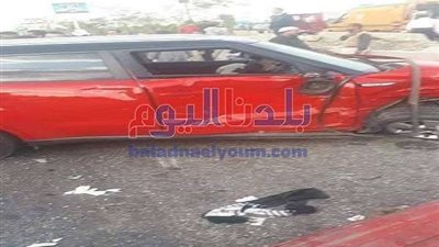 إصابة 7 أشخاص في حادث انقلاب سيارة بقنا