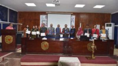 جامعة سوهاج تكرم الطلاب المتفوقين في الأنشطة الفنية والثقافية