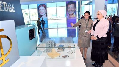 انتصار السيسي: منتدى الشباب قدم تصميمًا ممميزًُا للمتحف الداخلي