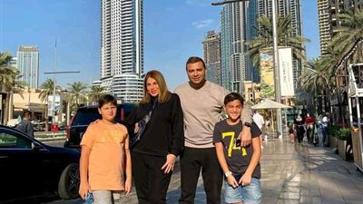 رامى صبري ينشر صور جديدة لعائلته من دبي