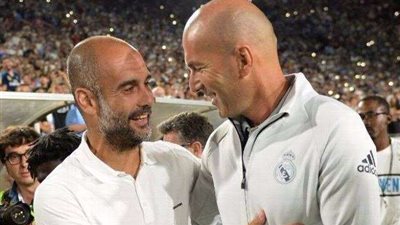 قبل موقعة ريال مدريد ومانشستر سيتي.. من يتفوق في أول مواجهة بين جوارديولا وزيدان؟