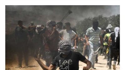 إصابة 16 فلسطينيًا بالرصاص المطاطى خلال مواجهات مع الاحتلال فى نابلس