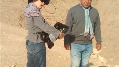 التليفزيون الفرنسي يصور حلقة من هرم هوارة بالفيوم