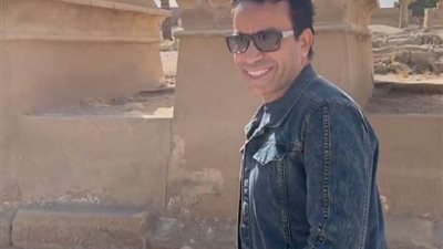 سامح حسين من أحدث ظهور له من معبد الكرنك