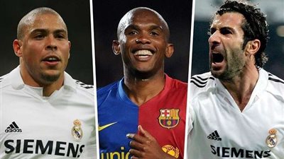 قبل الكلاسيكو.. تعرف على النجوم التي ارتدت قميص برشلونة وريال مدريد