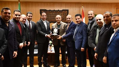 محافظ الفيوم يستقبل وفد الاتحاد المصري للتايكوندو