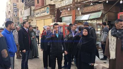 تحرير 553 محضر مخالف خلال حملة لرفع الإشغالات بالمنيا