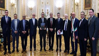 تفاصيل لقاء رئيس الوزراء بوفد الكونفيدرالية الإيطالية للتنمية الاقتصادية