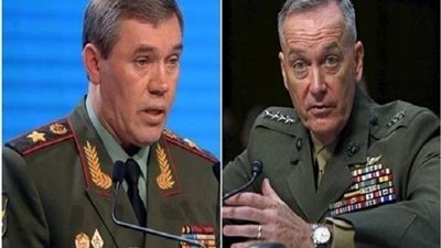 مباحثات ثنائية بين رئيس الأركان الروسي ونظيره الأمريكي حول وضع سوريا